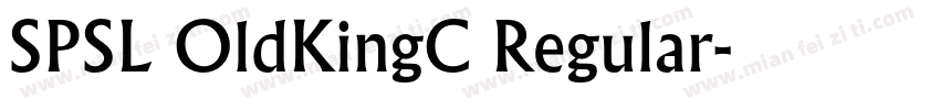 SPSL OldKingC Regular字体转换